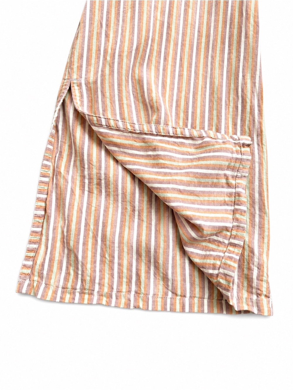 Patagonia Hemp Lyocell Wide Leg Crop Pants Boho Hippie Coastal Stripped XS - Picture 4 of 7